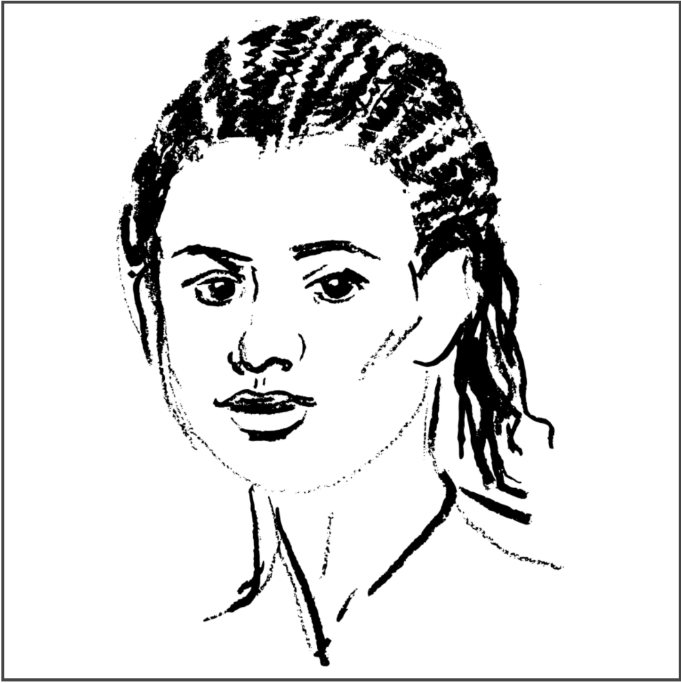 Portrait d'une jeune fille congolaise