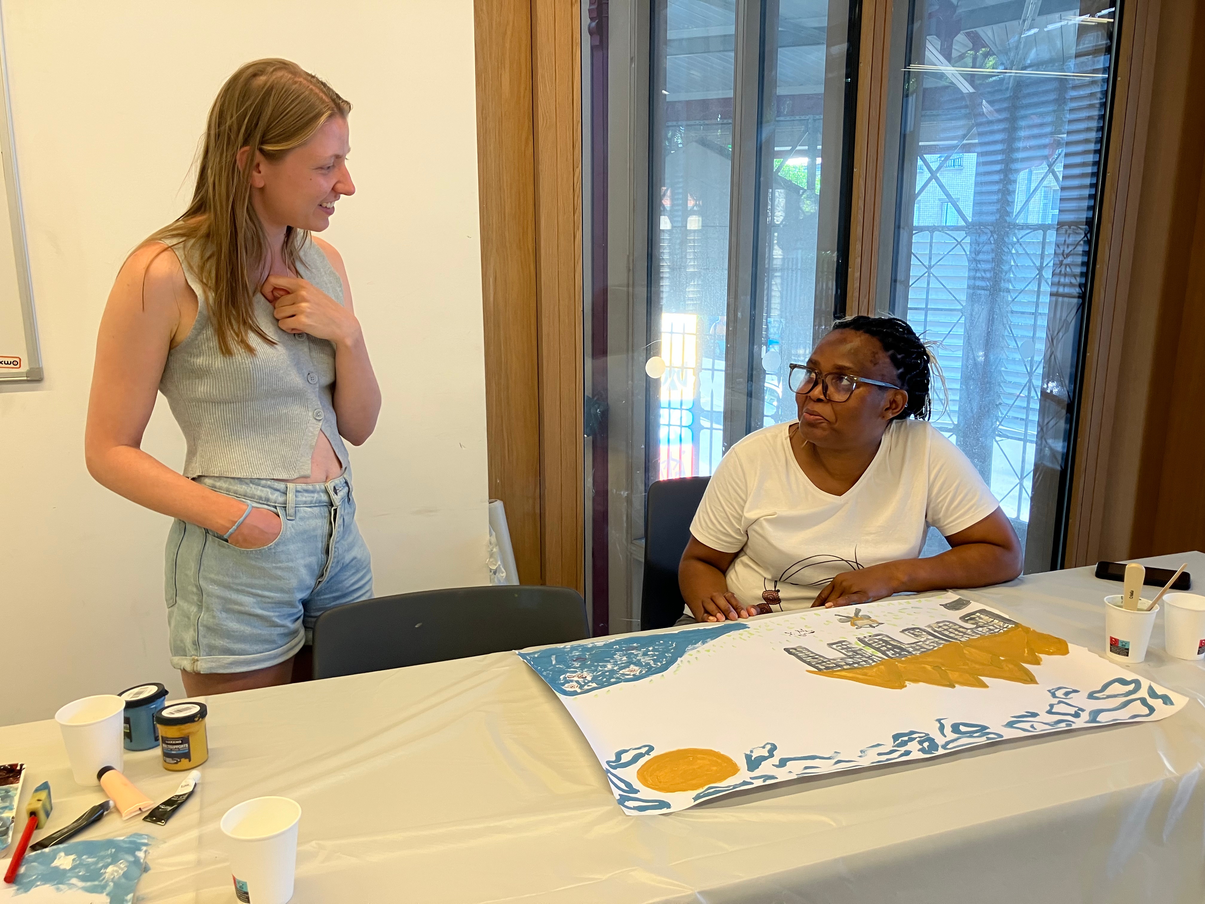 Atelier d'art entre femmes